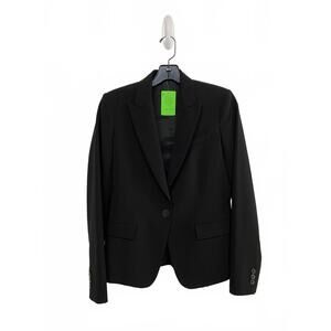 Theory Black Women's Blazer Size 2 Work Minimalist Office Tailored Menswear Vibe
